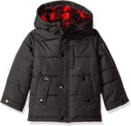 🧥 stay warm all winter with the oshkosh b'gosh boys' perfect heavyweight jacket coat logo