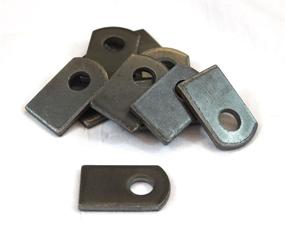 img 3 attached to Weld Steel Flat Tab Brackets Industrial Hardware