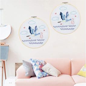 img 1 attached to 🐦 Beginner-friendly Handmade Needlepoint Embroidery for Kids - Adorable Bird Design
