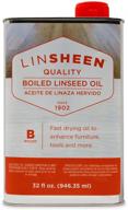 🔥 fast drying linseed oil for wood furniture, floors, and sports equipment - indoor and outdoor rejuvenating treatment - quart size logo