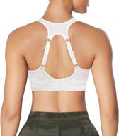 🏋️ ihhcoxk women's high impact racerback sports bra for full support, bounce control, and workout running - wireless seamless yoga tops логотип