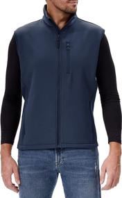 img 3 attached to 🧥 Mens Full-Zip Fleece Vest - Warm and Lightweight Sleeveless Jacket with Pockets, Polar Sweater Outerwear