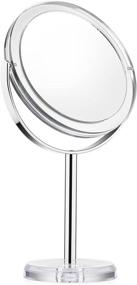 img 4 attached to 💄 Double-Sided 360° Swivel Table Mirror with 1/10-fold Magnification for Make-up, Shaving, and Facial Care in Living Rooms, Cosmetic Studios, and Jewelry Stores