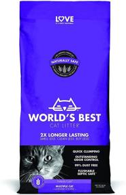 img 4 attached to 🐾 Best Scented Clumping Litter for Multiple Cats - World's Best Cat Litter, 28-Pounds