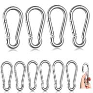 carabiner hiyi stainless keychain connectors logo
