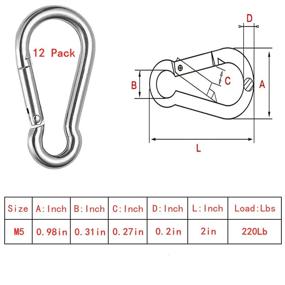 img 3 attached to Carabiner HiYi Stainless Keychain Connectors