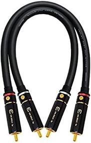 img 1 attached to 🔊 WORLDS BEST CABLES 1 Foot – Audiophile High-Definition Audio Interconnect Cable Pair Custom Made with Mogami 2497 Wire and Eminence Gold Locking RCA Connectors: Unmatched Sound Quality!