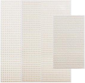 img 3 attached to Self-Adhesive Beige Half Round Pearls Stickers - 2800Pcs Faux Pearl Embellishment for Nail Art, Crafts, and Scrapbooking - 3MM, 4MM, 5MM, 6MM Sizes Included