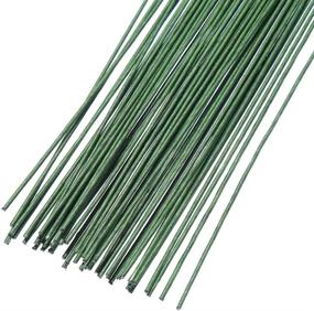 img 3 attached to 🌿 DECORA 18 Gauge Green Floral Stem Wire for Artificial Flower Crafting, 16 inch, Pack of 50