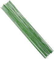🌿 decora 18 gauge green floral stem wire for artificial flower crafting, 16 inch, pack of 50 logo