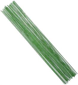 img 4 attached to 🌿 DECORA 18 Gauge Green Floral Stem Wire for Artificial Flower Crafting, 16 inch, Pack of 50
