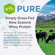 🍫 sfh pure whey protein powder (chocolate) - best tasting grass-fed 100% whey, all-natural, non-gmo, no artificial ingredients, soy & gluten-free - 896g (31.6 ounce), chocolate flavored logo