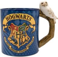 🍵 blue ceramic mug - 20-ounces - harry potter hogwarts house patterns - shaped handle logo