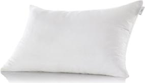 img 2 attached to 🛏️ Sleep Comfortably with the Brentwood Home Pacifica Gel Memory Foam Pillow – Organic Cotton Cover, Made In USA (King Size)