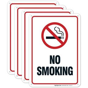 img 4 attached to No Smoking Sign Aluminum Resistant