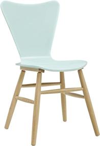 img 3 attached to 🪑 Enhanced SEO: Modway Cascade Mid-Century Modern Wooden Kitchen and Dining Chair in Light Blue