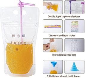 img 1 attached to 🥤 Revolutionize On-the-Go Nutrition with Mostop Stand Up Smoothie Disposable Hand Held