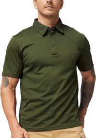 img 4 attached to 👕 Performance Tactical Polo Shirts for Men | MIER Outdoor - Long & Short Sleeve, Moisture-Wicking