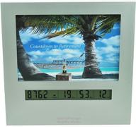 🕒 large display digital timer & picture frame: 9999-day retirement countdown clock with changeable photo - perfect gifts for men or women, countdown to vacation, wedding, christmas, halloween, or holiday logo