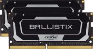 💥 enhance laptop gaming performance with crucial ballistix 3200 mhz ddr4 dram memory kit - 32gb (16gbx2) logo
