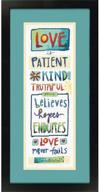 ❤️ dimensions 70-35345 'love is' counted cross stitch kit - perfect for beginners, with 14 count white aida cloth, 6'' x 18'' size logo