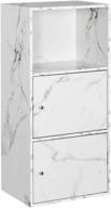 🗄️ white marble xtra storage 2 door cabinet by convenience concepts логотип