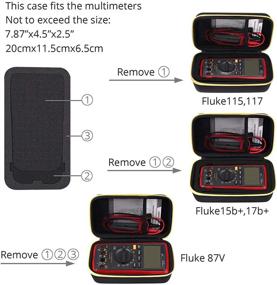 img 2 attached to Proster Multimeter Carrying Waterproof Shockproof