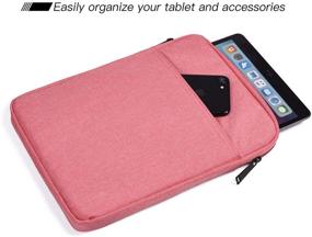 img 2 attached to 💖 Pink Waterproof Sleeve Case for iPad 10.2 Inch, Surface Go 2018, iPad Pro 2020, iPad Air 3 - Stylish and Protective Bag for Women