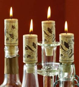 img 2 attached to 710384 Wine Cork Candles Natural