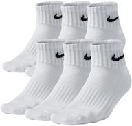 cotton quarter socks large white logo