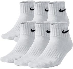 img 1 attached to Cotton Quarter Socks Large White