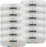 🧶 caron white simply soft solids yarn - 12 pack multipack for endless crafting options logo