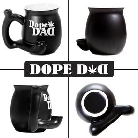 img 3 attached to 🔥 FashionCraft Dope Dad Roast and Toast Mug, Novelty Wake and Bake Coffee Mug with White Print - Specially Designed for Fathers, Dads, Papas, Grandpas, and More!