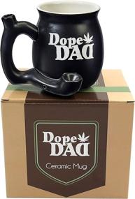 img 4 attached to 🔥 FashionCraft Dope Dad Roast and Toast Mug, Novelty Wake and Bake Coffee Mug with White Print - Specially Designed for Fathers, Dads, Papas, Grandpas, and More!