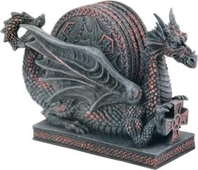 img 1 attached to Dragon Plate Coasters Collectible Decoration