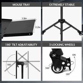 img 1 attached to Projector Adjustable Gooseneck Foldable Outdoor