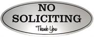 no soliciting sign – digitally printed indoor/outdoor sign – durable uv and weather resistant (small - 2&#34 retail store fixtures & equipment logo