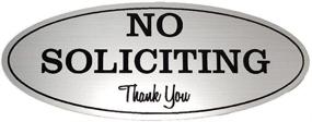 img 4 attached to No Soliciting Sign – Digitally Printed Indoor/Outdoor Sign – Durable UV And Weather Resistant (Small - 2&#34 Retail Store Fixtures & Equipment