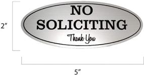 img 2 attached to No Soliciting Sign – Digitally Printed Indoor/Outdoor Sign – Durable UV And Weather Resistant (Small - 2&#34 Retail Store Fixtures & Equipment