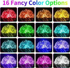 img 3 attached to 🌈 Hezbjiti 99ft Outdoor RGB Rope Lights with 16 Colors, Remote Control Fairy String Lights Plug in - Waterproof for Bedroom, Gardens, Home, Party, Christmas