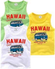 img 4 attached to Sleeveless Toddler Boys' Graphic T-Shirts - Tops, Tees & Shirts for Boys' Clothing