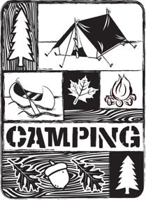 img 4 attached to Darice 1218 23 Embossing Camping Collage