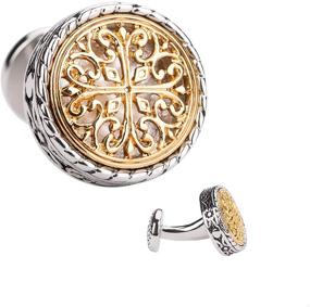 img 4 attached to Cufflinks Silver Closure Wedding Business（Gold Silver）