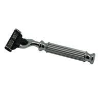 premium men's mach 3 razor shaver with chrome handle: ensuring safety and precision logo