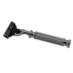 img 2 attached to Premium Men's Mach 3 Razor Shaver with Chrome Handle: Ensuring Safety and Precision