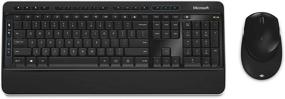 img 1 attached to 💻 Microsoft Wireless Desktop 3050 with AES - Keyboard and Mouse Combo (English)