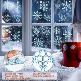 img 2 attached to Christmas Snowflake Decorations Stickers Windows Home Decor