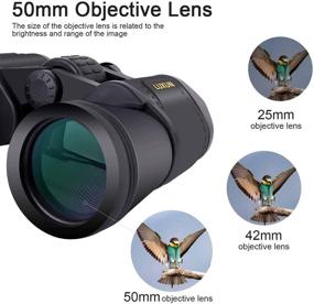 img 1 attached to High-Powered BAK4 Prism FMC Lens HD Binoculars for 🔭 Adults - Perfect for Bird Watching, Hunting, Concerts, Sports, and Opera