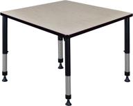 square height adjustable classroom table logo