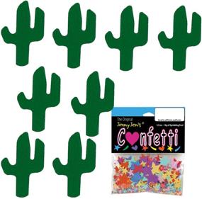 img 1 attached to 🌵 Vibrant Confetti Cactus Green - Retail Pack #8745 QS0: A Festive Decorative Delight